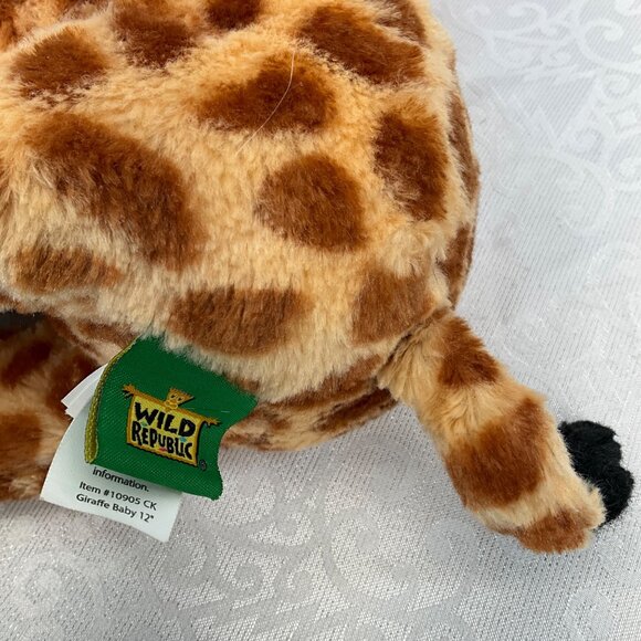 Wild Republic Giraffe Baby 12" Soft Plush Toy Stuffed Animal - Picture 2 of 5